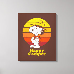 Toile Snoopy Scout Beagle - Happy Camper