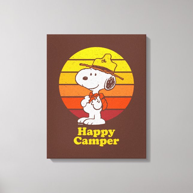 Toile Snoopy | Scout Beagle - Happy Camper (Recto)