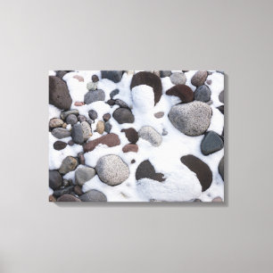 Toile Snow and Rocks