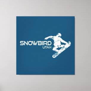 Toile Snowbird Utah Snowboardeur