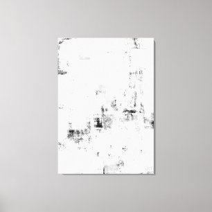 Toile 'Snowfall' Art Abstrait noir et blanc