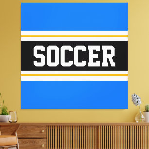 Toile SOCCER Bleu Bleu Bleu Noir Bleu Bleu Bleu Bleu Ble