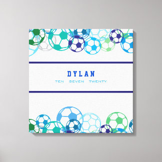 Toile SOCCER COLORATION Bar Mitzvah Connexion Carte mémo