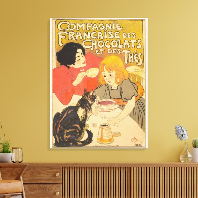 Toile Société française de chocolats et de thés, Art Nou (Insitu(Salon))