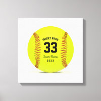 Softball Personnalisable Jaune Rouge et Noir Sport