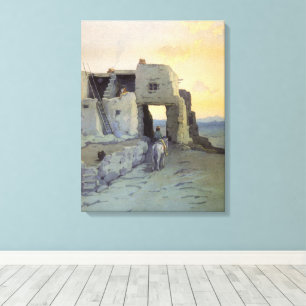 Toile Soir, Pueblo de Walpi par Marion Kavagh Wachtel