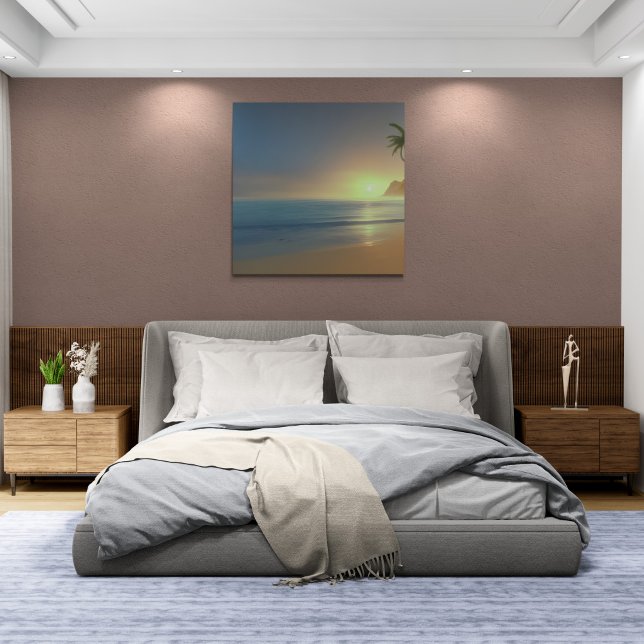 Toile Soirée coucher de soleil paisible (Créateur téléchargé)