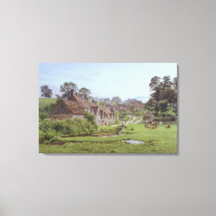 Toile Soirée dans la rangée d'Arlington, Bibury,