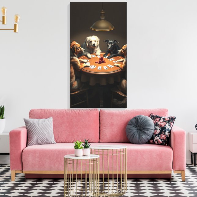 Toile Soirée de poker (Insitu(Salon))