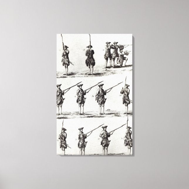 Toile Soldats avec baïonnettes (Recto)