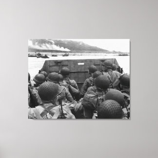 Toile Soldats Du Jour J Dans Un Bateau De Higgins