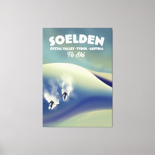 Toile Sölden, vallée d'Ötztal, Tyrol, Autriche Ski