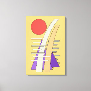 Toile Soleil abstrait, ombres, reflets et structures