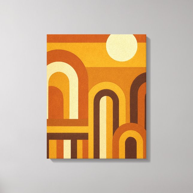 Toile Soleil & Arches Design Géométrique Moderne du Mili (Recto)