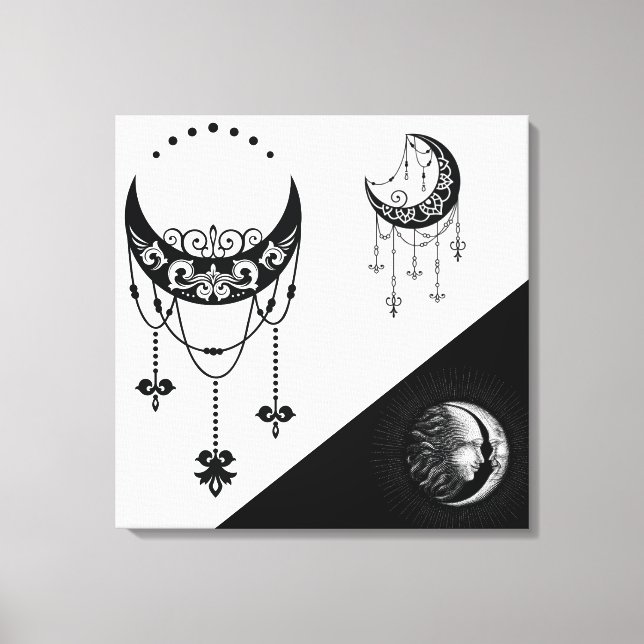 Toile Soleil céleste et lune (Recto)