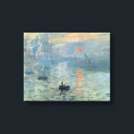 Toile Soleil de l'impression Claude Monet<br><div class="desc">Impression de toile Claude Monet avec peinture intitulée "Impression, lever du soleil"</div>