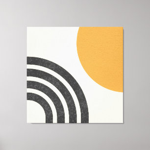 Toile Soleil et arc-en-ciel modernes du milieu du siècle