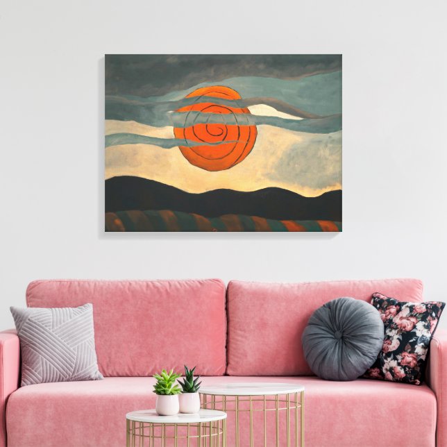 Toile Soleil rouge | Arthur Dove | (Insitu(Salon))