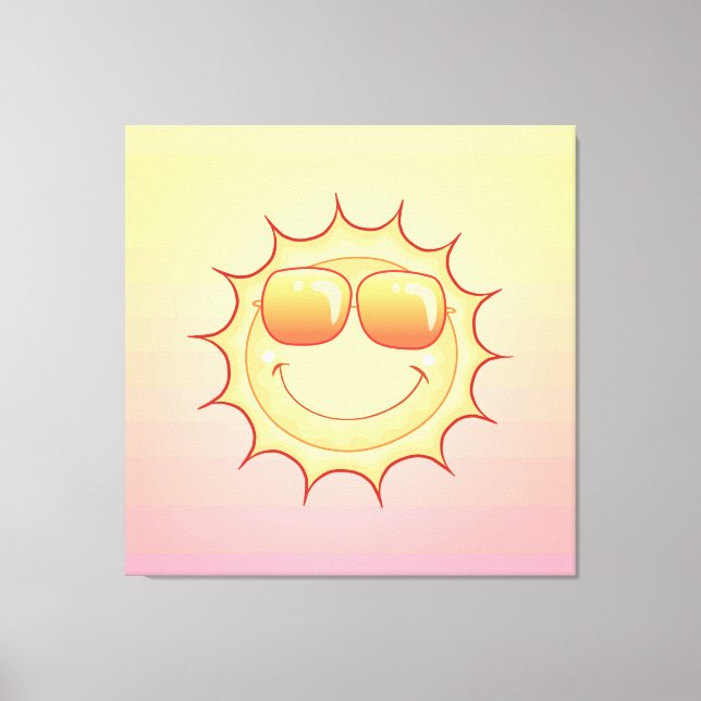 Toile Soleil souriant (Recto)