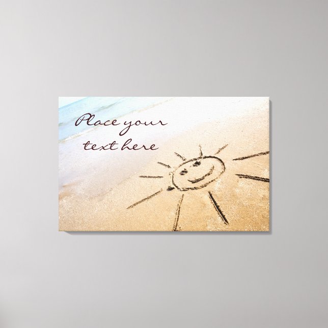 Toile Soleil Sur La Plage (Recto)