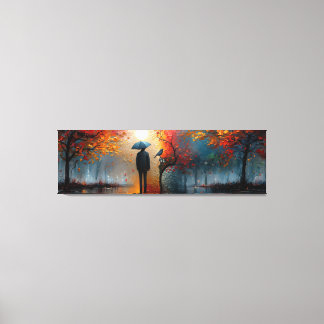 Toile 🌅 🎨 👤 Solitude Artistique : Une Vue Panoramique
