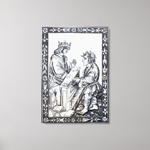 Toile Solomon et Marcoul, illustration de