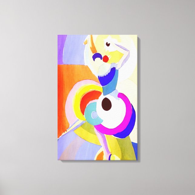 Toile Sonia Delaunay - DANSEUSE FLAMENCO (Recto)