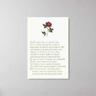 Toile Sonnet de Shakespeare # 18