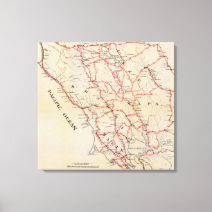 Toile Sonoma, Marin, lac, et comtés de Napa