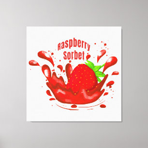 Toile Sorbet de framboise