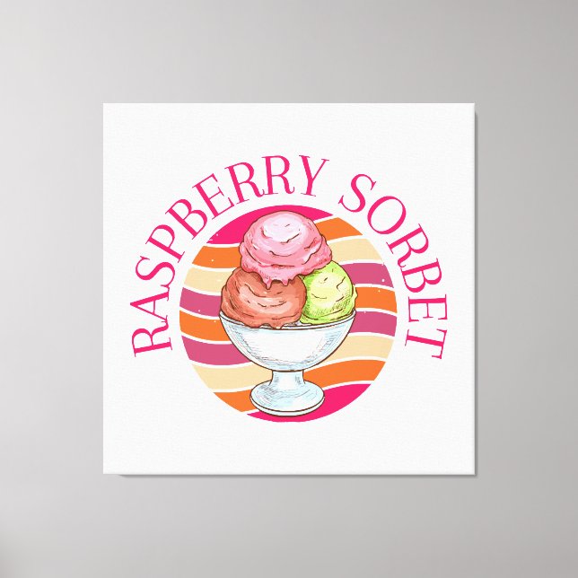 Toile Sorbet de framboise (Recto)