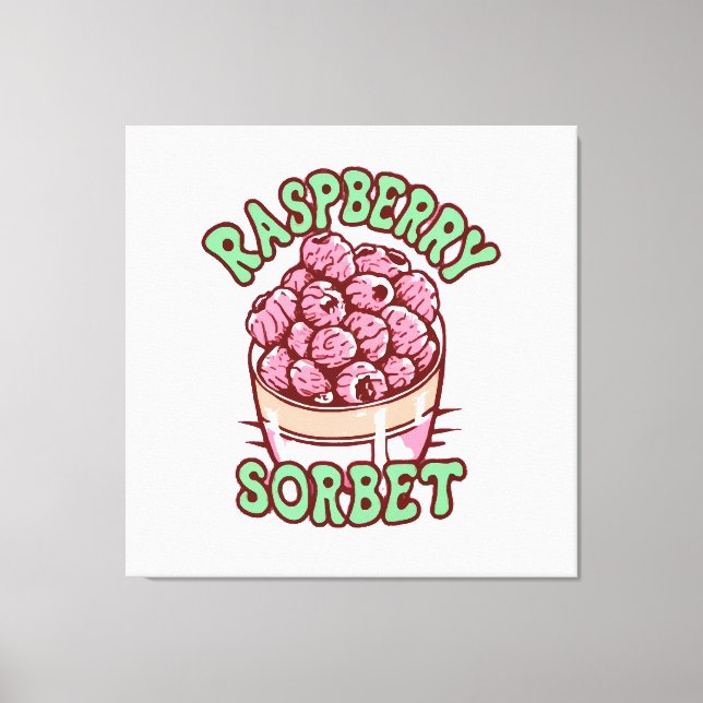 Toile Sorbet framboise (Recto)