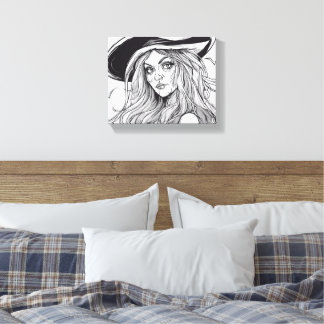Toile sorcière d'halloween