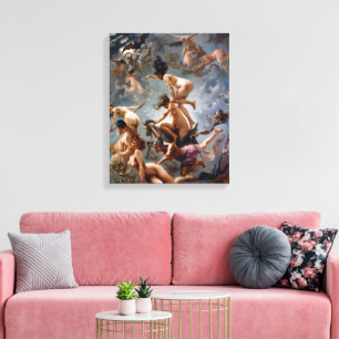 Toile Sorcières qui vont à leur Sabbat   Falero  