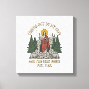 Toile Sortir de ma grotte Résurrection Parole T-Shirt De