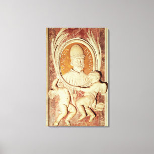 Toile Soulagement de Damasus I sur un pilastre de nef