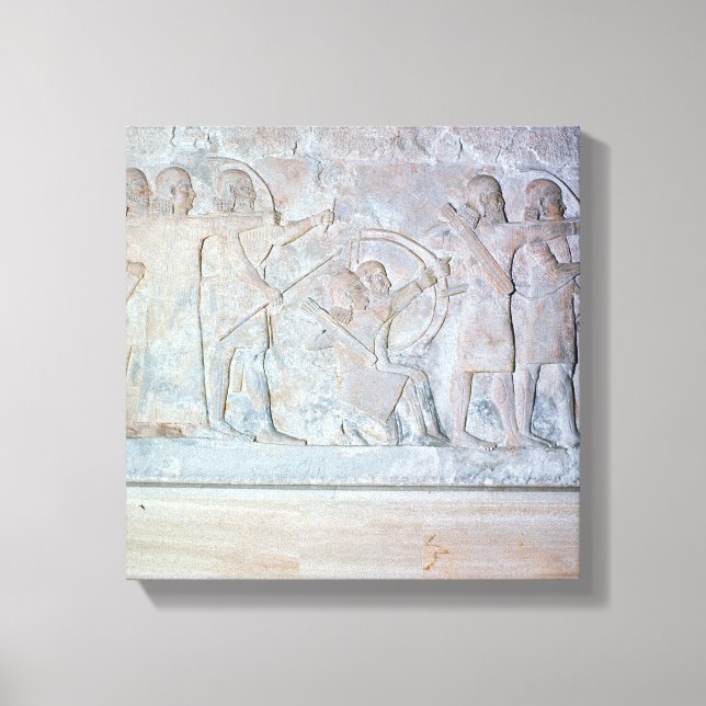 Toile Soulagement représentant les archers (Recto)
