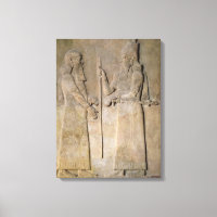 Soulagement représentant Sargon II et un vizir