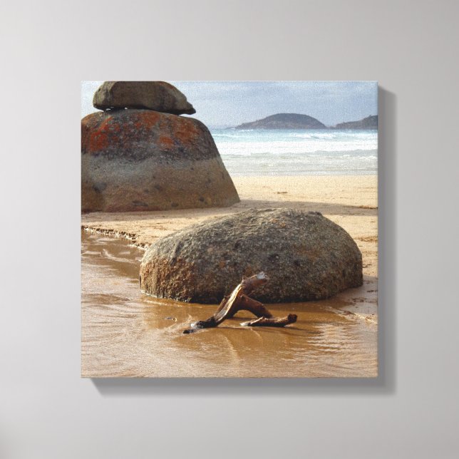 Toile Soulders Stylés Zen sur la plage (Recto)