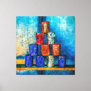 Toile Soupe Cans Après Le Déjeuner Pop Art Parodie