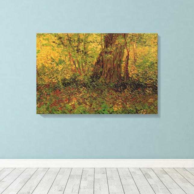 Toile Sous-bois par Vincent van Gogh (Insitu (Plancher de Bois))