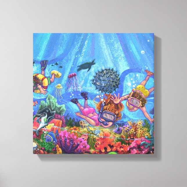 Toile Sous la mer (Recto)