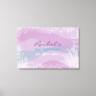 Toile SOUS LA MER Bat Bar Mitzvah Invitation