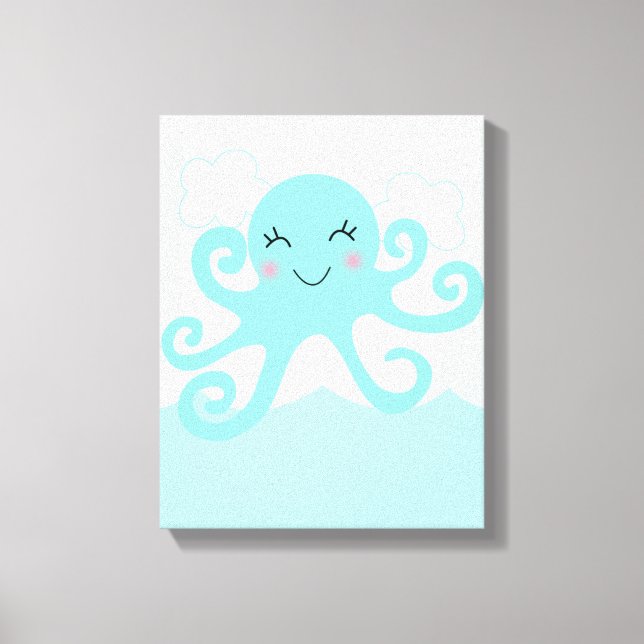Toile Sous la mer / Octopus Canvas Art (Recto)