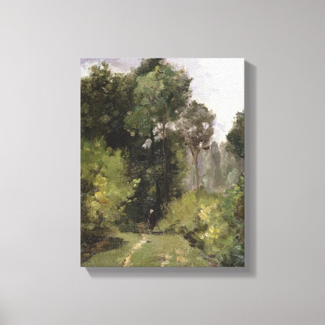 Toile Sous les arbres, 1864 (huile à bord) (Recto)
