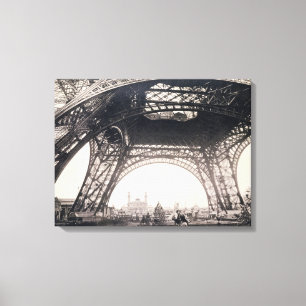 Toile Sous Tour Eiffel, avant de monter, de "L