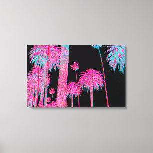 Toile South Beach Art Deco Miami Floride Neon Canvas Art