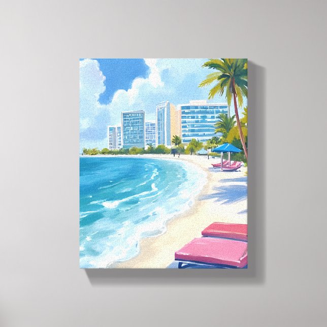 Toile South Beach Miami Florida (Recto)