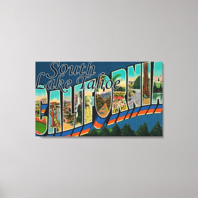 Toile South Lake Tahoe, Californie (Recto)