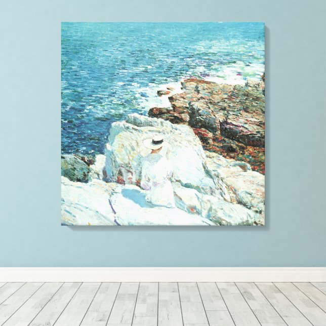 Toile South Ledges, Appledore de Frederick Childe Hassam (Insitu (Plancher de Bois))